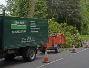 Arboriculture truck and chipper