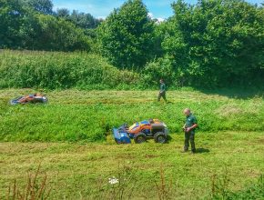 Banks mowing for the environment agency