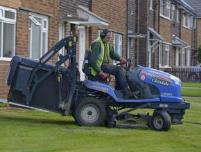 Sheltered Accomodation Grass Cutting Ride On