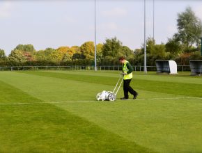 Sports pitch line marking