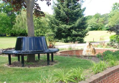 A bench in Sydenham Wells Gardens