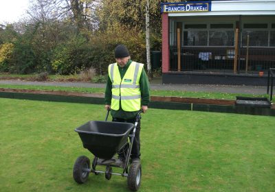 Seeding and preparing sports pitches Lewisham