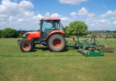 Tractor mounted mowing Blythe Hill Lewisham